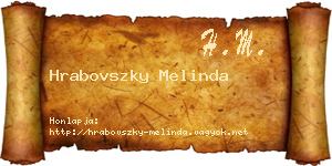 Hrabovszky Melinda névjegykártya